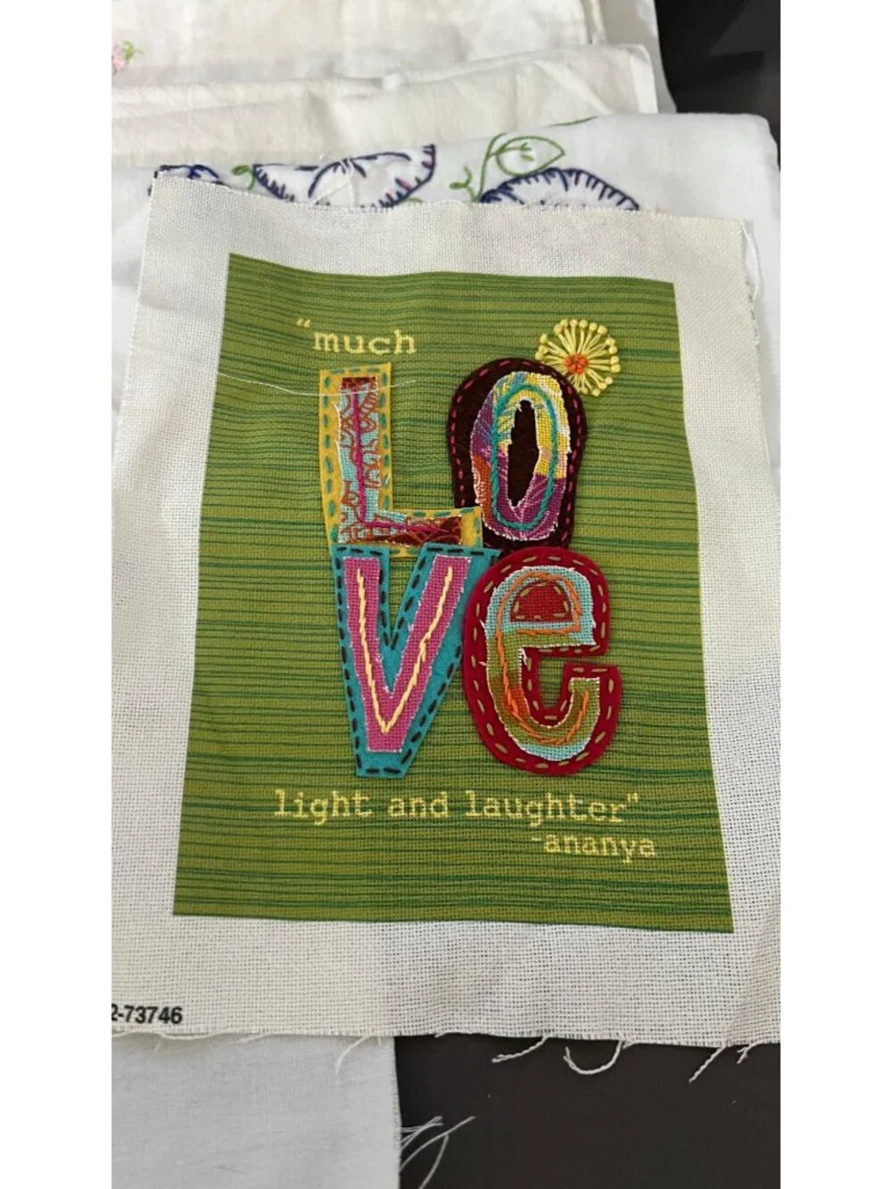 Vintage Embroidered Fabric Squares & Linens Collection
